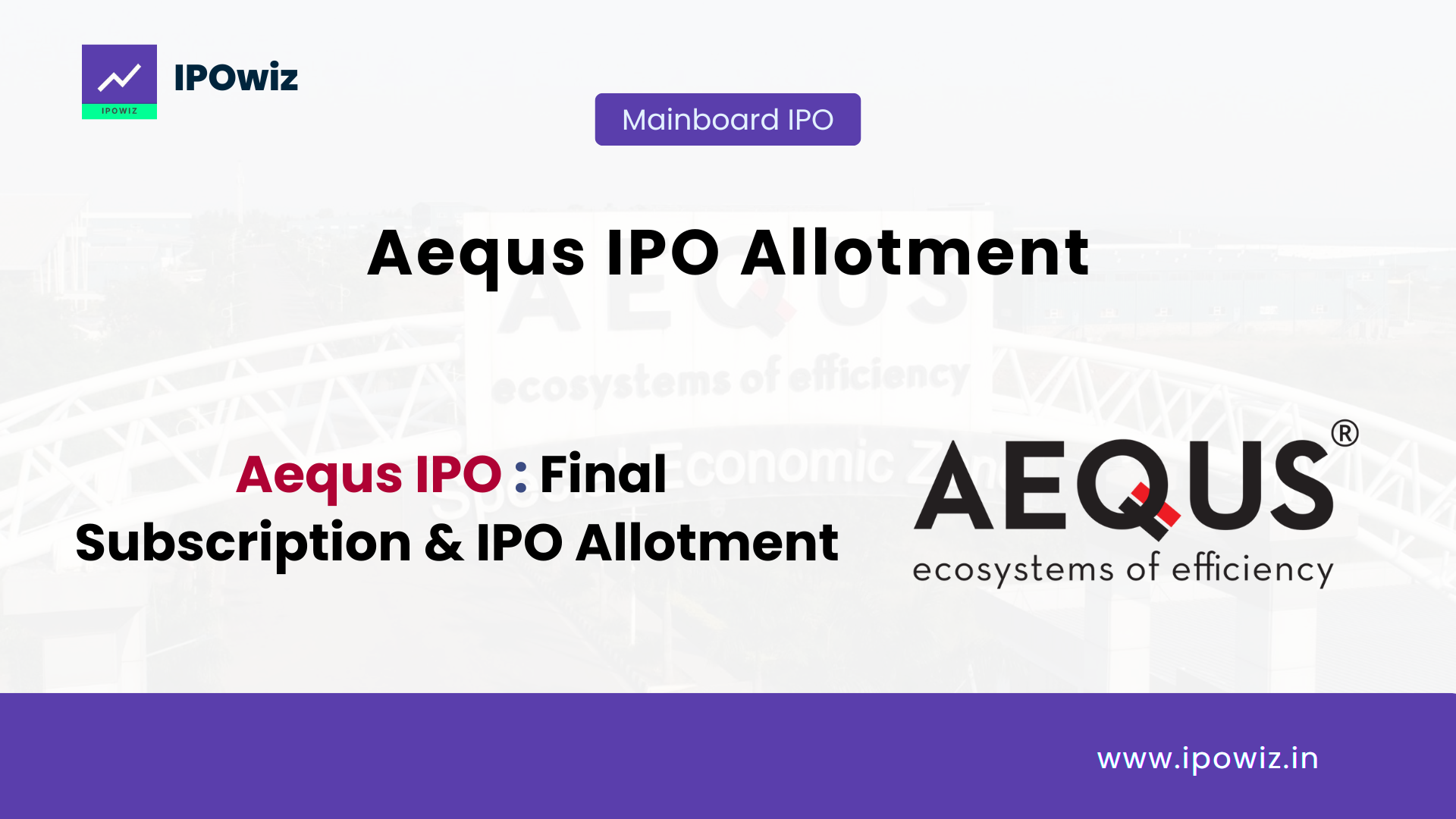 Aequs IPO Allotment Status: Step by Step to check via Kfintech