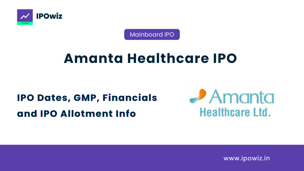 Amanta Healthcare IPO Dates, GMP, Financials & Allotment Details