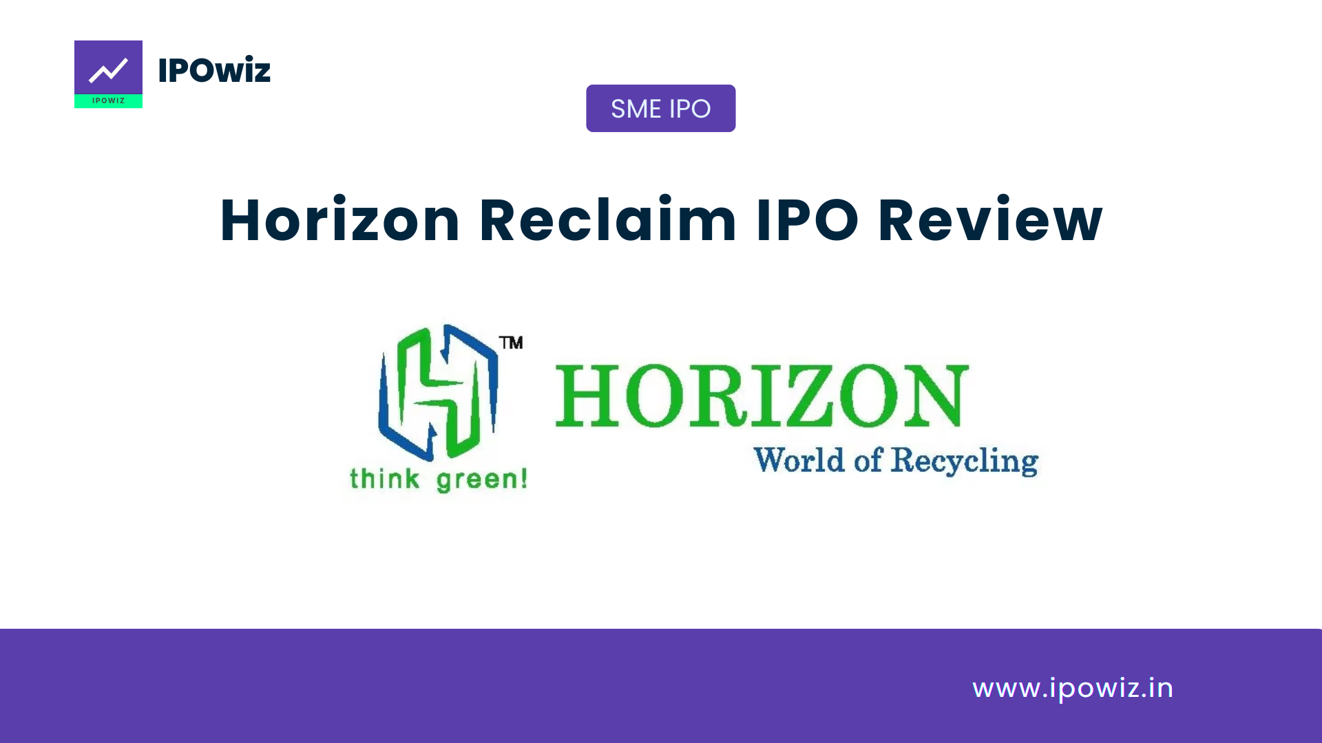 Horizon Reclaim IPO GMP Today, Subscription Status, Allotment Chances & Review 2026