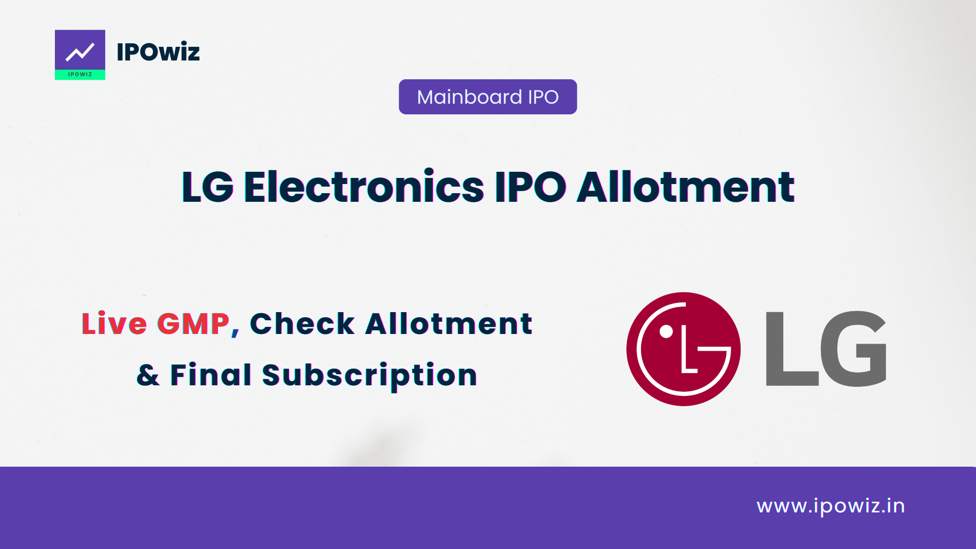 LG Electronics IPO Allotment Status: Step by Step to check via Kfintech