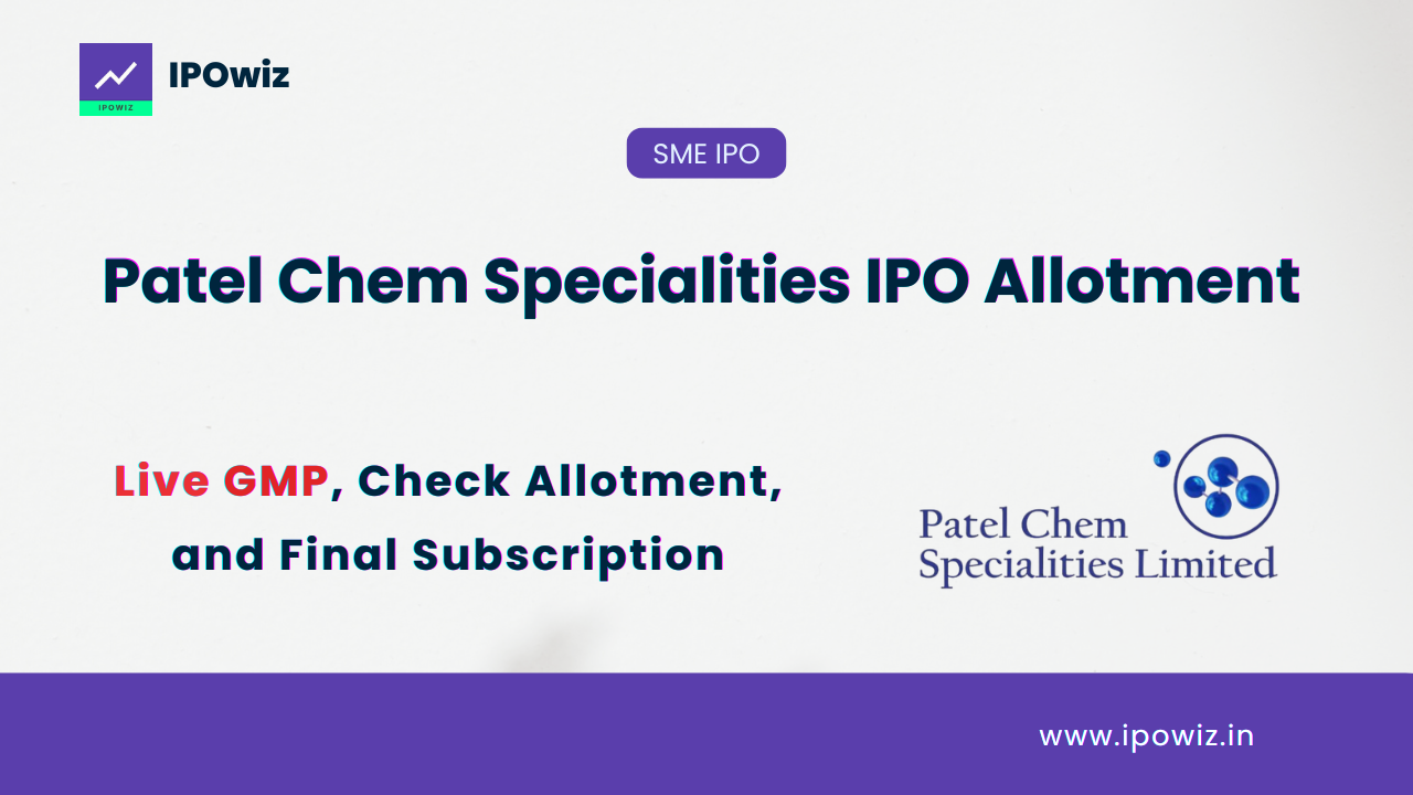 Patel Chem SME IPO Allotment Status: Step by Step to check via Linkintime