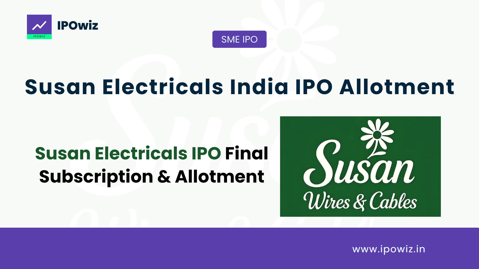 Susan Electricals IPO Allotment Status: Step by Step to check via Mudrata