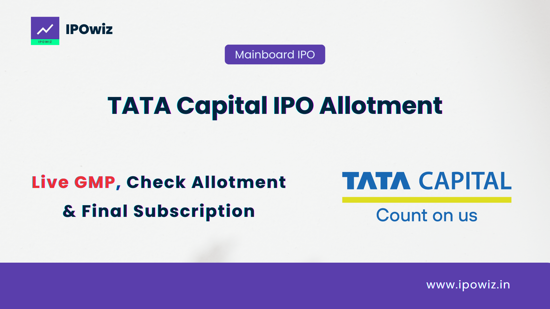 TATA Capital IPO Allotment Status: Step by Step to check via Linkintime